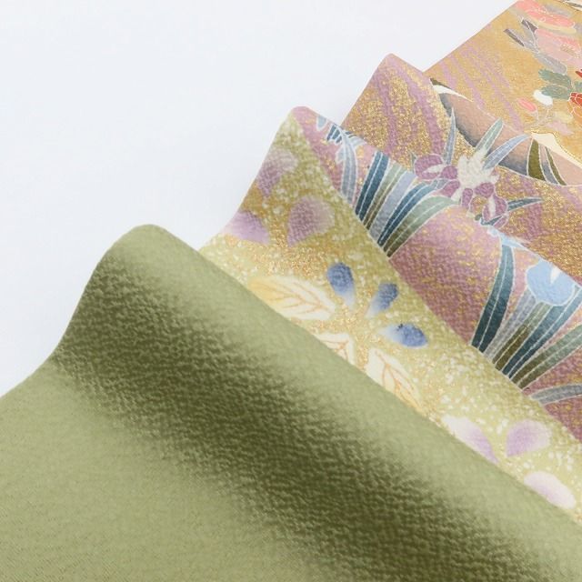百華Y5701 美品 金駒刺繡 鴛鴦 トールサイズ 着物 正絹 手縫い仕立て 訪問着