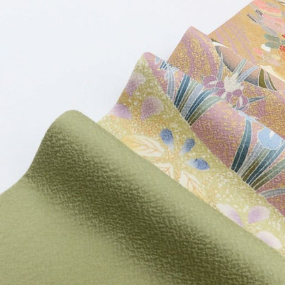 百華Y5701 美品 金駒刺繡 鴛鴦 トールサイズ 着物 正絹 手縫い仕立て 訪問着