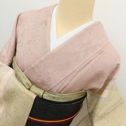 百華Y5702 美品 辻が花地紋 着物 正絹 手縫い仕立て 付下げ