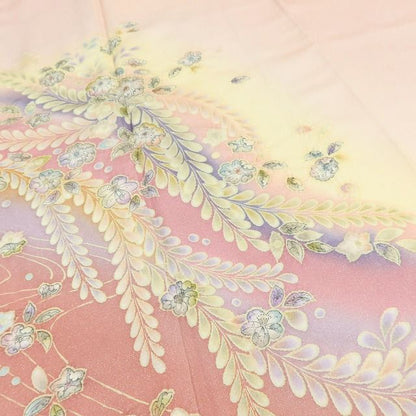 百華Y5703 新品 仕付け糸付 辻が花 着物 正絹 手縫い仕立て 訪問着