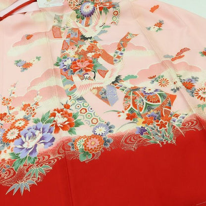 百華Y5707 美品未着用 着物 お宮参り 七五三 初着 掛け着 祝着 女の子