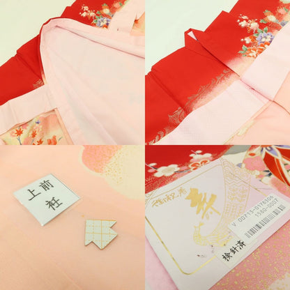 百華Y5707 美品未着用 着物 お宮参り 七五三 初着 掛け着 祝着 女の子