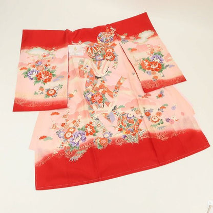 百華Y5707 美品未着用 着物 お宮参り 七五三 初着 掛け着 祝着 女の子