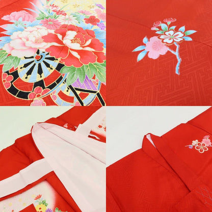 百華Y5708 新品 着物 お宮参り 七五三 初着 掛け着 祝着 女の子