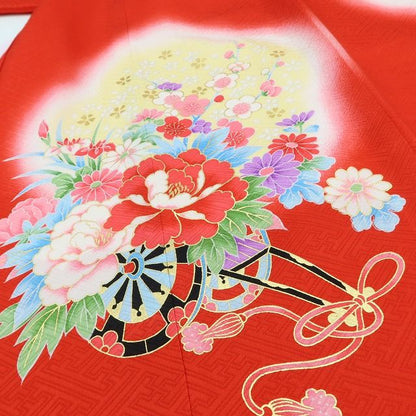 百華Y5709 新品 着物 お宮参り 七五三 初着 掛け着 祝着 女の子
