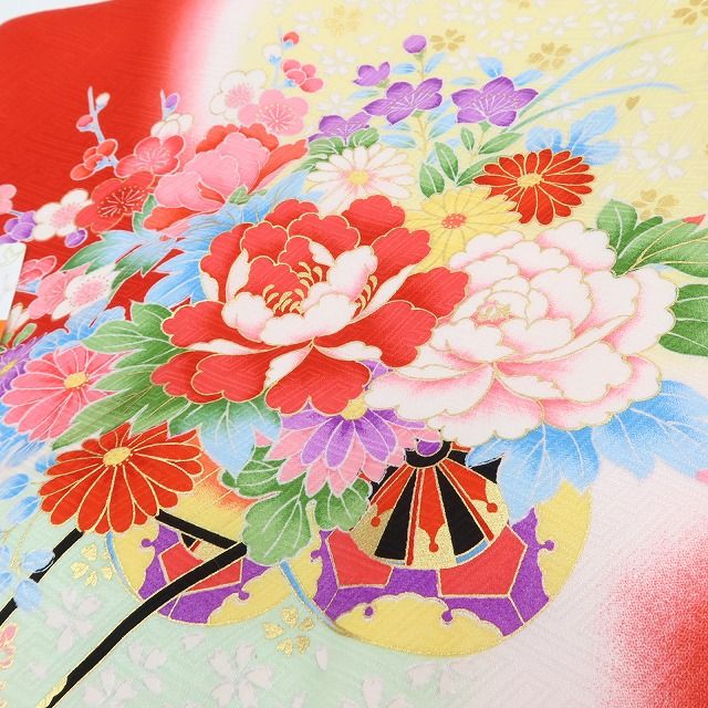 百華Y5709 新品 着物 お宮参り 七五三 初着 掛け着 祝着 女の子