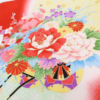 百華Y5709 新品 着物 お宮参り 七五三 初着 掛け着 祝着 女の子