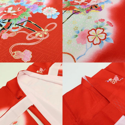 百華Y5709 新品 着物 お宮参り 七五三 初着 掛け着 祝着 女の子