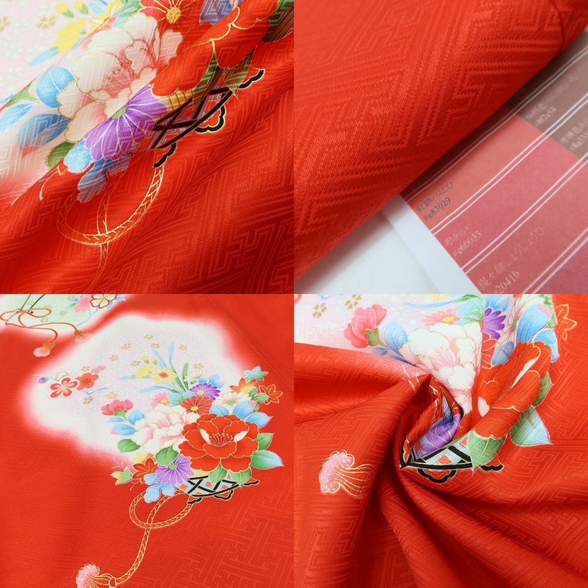 百華Y5709 新品 着物 お宮参り 七五三 初着 掛け着 祝着 女の子
