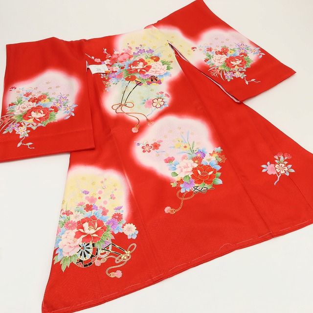 百華Y5709 新品 着物 お宮参り 七五三 初着 掛け着 祝着 女の子