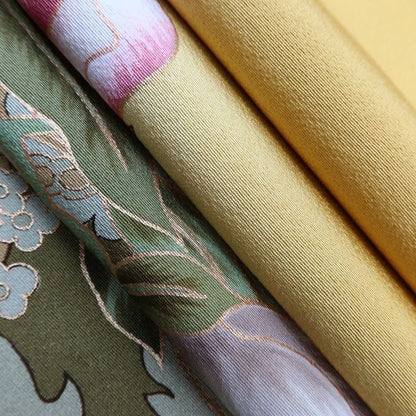 百華Y5710新品 仕付け糸付 忠隅真理子落款 ワイド・トールサイズ 着物 正絹 手縫い仕立て 成人式 振袖