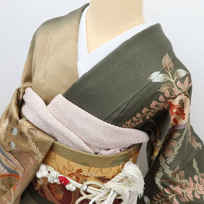 百華Y5712 美品 金駒 着物 正絹 成人式 振袖