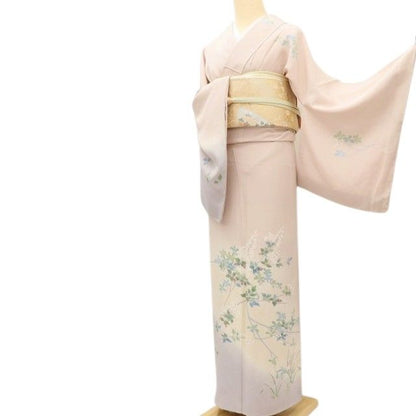 百華Y5716 新品 手描き友禅 仕付け糸付 着物 正絹 手縫い仕立て 訪問着