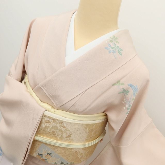百華Y5716 新品 手描き友禅 仕付け糸付 着物 正絹 手縫い仕立て 訪問着