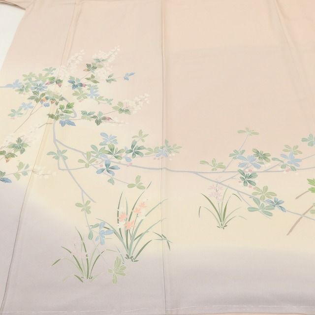 百華Y5716 新品 手描き友禅 仕付け糸付 着物 正絹 手縫い仕立て 訪問着