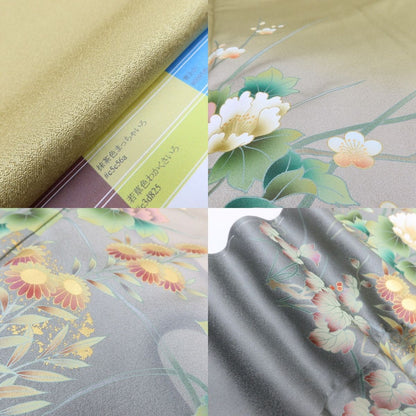 百華Y5717 新品 仕付け糸付 作家物落款 着物 正絹 手縫い仕立て 訪問着