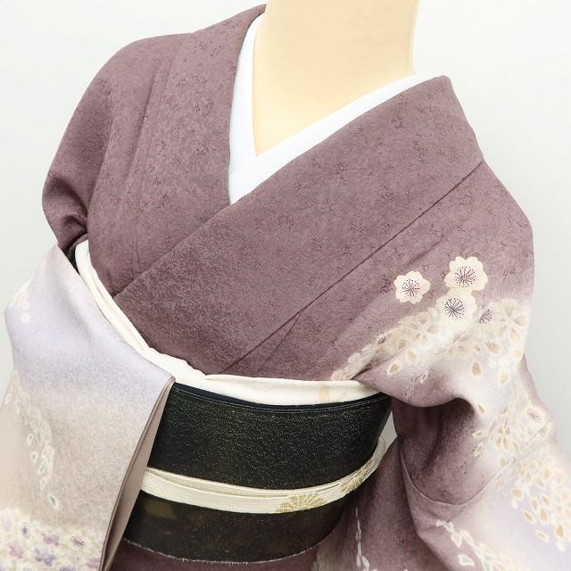 百華Y5719 美品 おぼろ染め 着物 正絹 訪問着