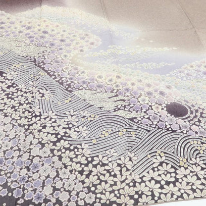 百華Y5719 美品 おぼろ染め 着物 正絹 訪問着