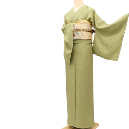 百華Y5726 新品 仕付け糸付 さが美謹製 着物 正絹 手縫い仕立て 色無地