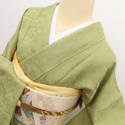 百華Y5726 新品 仕付け糸付 さが美謹製 着物 正絹 手縫い仕立て 色無地