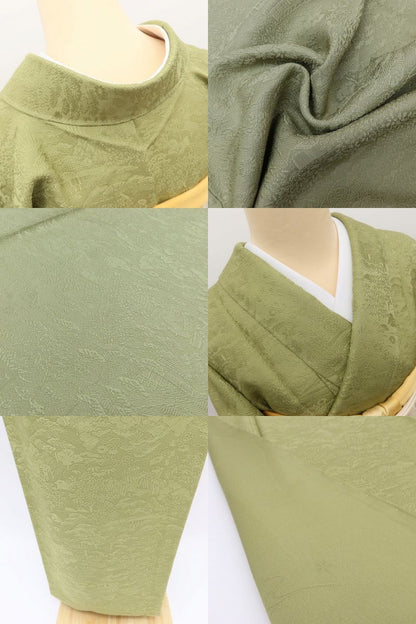 百華Y5726 新品 仕付け糸付 さが美謹製 着物 正絹 手縫い仕立て 色無地