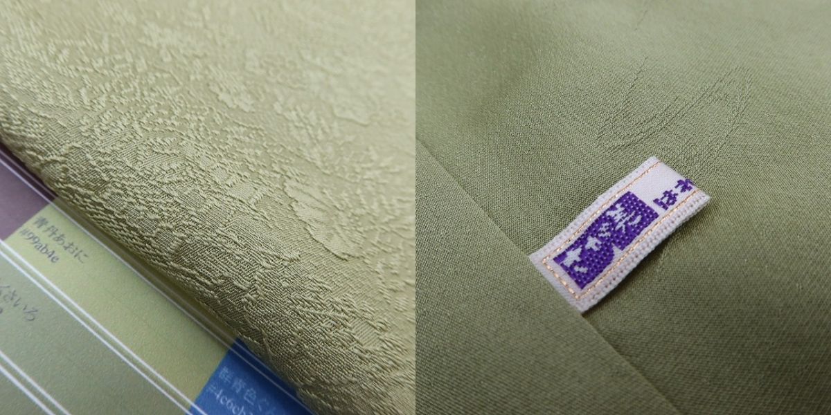 百華Y5726 新品 仕付け糸付 さが美謹製 着物 正絹 手縫い仕立て 色無地