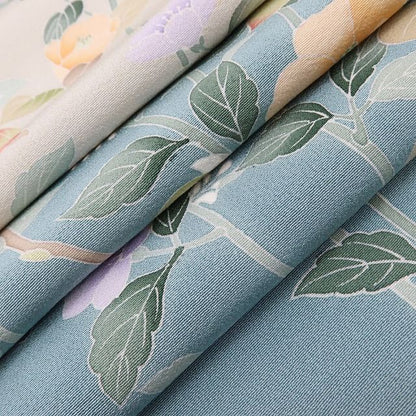 百華Y5729 新品 仕付け糸付 京加賀友禅 松彩落款 椿 着物 正絹 手縫い仕立て 訪問着