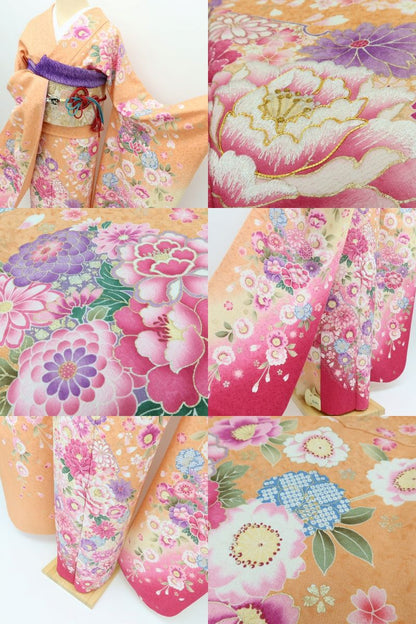 百華Y5740 美品 振袖・長襦袢２点セット 着物 成人式　