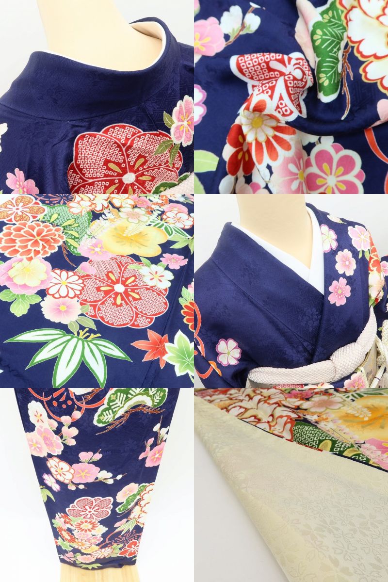 百華Y5741 美品 振袖・長襦袢２点セット 着物 成人式　