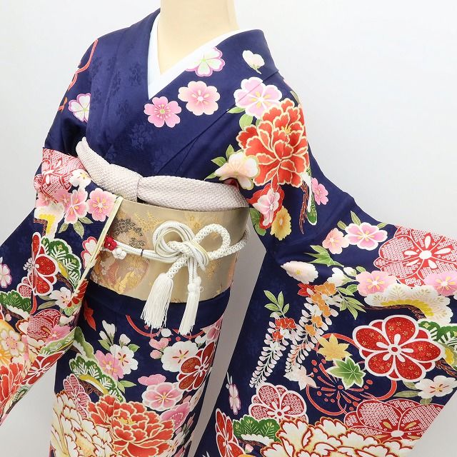 百華Y5741 美品 振袖・長襦袢２点セット 着物 成人式　