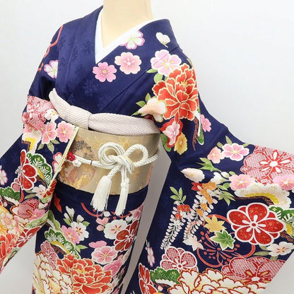 百華Y5741 美品 振袖・長襦袢２点セット 着物 成人式　
