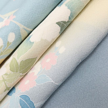 百華Y5748 新品 手描き友禅 仕付け糸付 着物 正絹 手縫い仕立て 訪問着