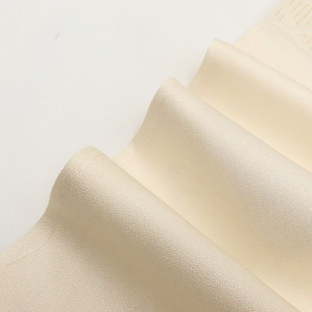 百華Y5750 美品未着用 仕付け糸付 スワトウ刺繍 蝶 着物 正絹 手縫い仕立て 訪問着