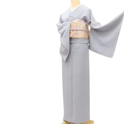 百華Y5751 新品 仕付け糸付 Ｓサイズ 一つ紋 着物 正絹 手縫い仕立て 色無地