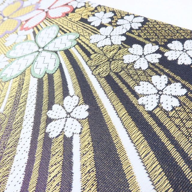百華Y5754 新品 着物 正絹 桜 成人式 袋帯