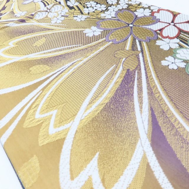百華Y5754 新品 着物 正絹 桜 成人式 袋帯