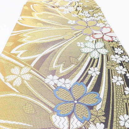 百華Y5754 新品 着物 正絹 桜 成人式 袋帯
