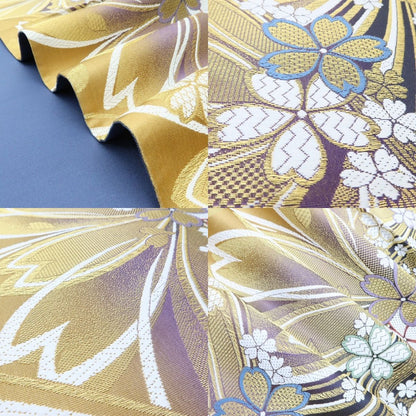 百華Y5754 新品 着物 正絹 桜 成人式 袋帯