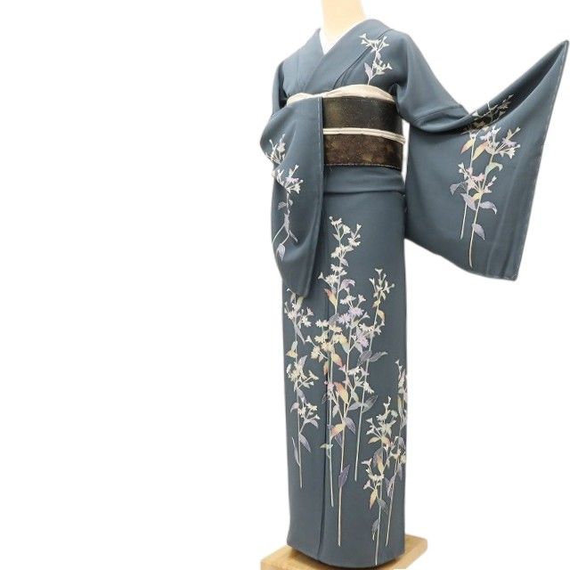百華Y5756 美品未着用 仕付け糸付 十日町友禅 阿部佳雪落款 正絹 手縫い仕立て 訪問着