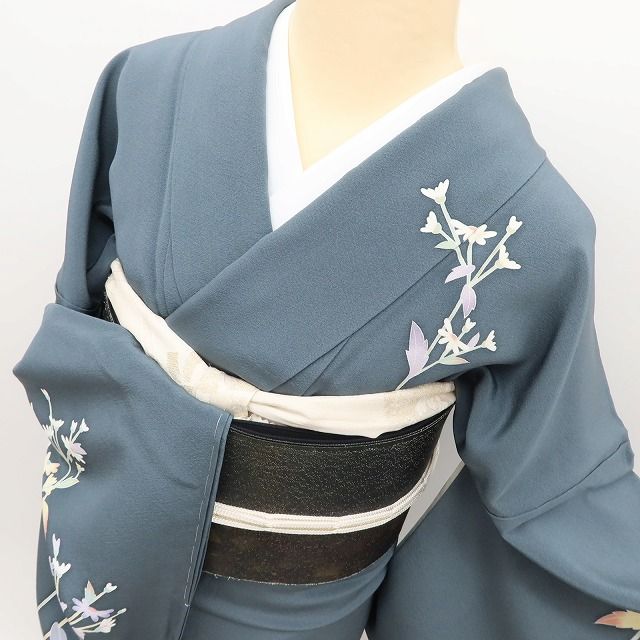 百華Y5756 美品未着用 仕付け糸付 十日町友禅 阿部佳雪落款 正絹 手縫い仕立て 訪問着
