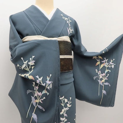 百華Y5756 美品未着用 仕付け糸付 十日町友禅 阿部佳雪落款 正絹 手縫い仕立て 訪問着