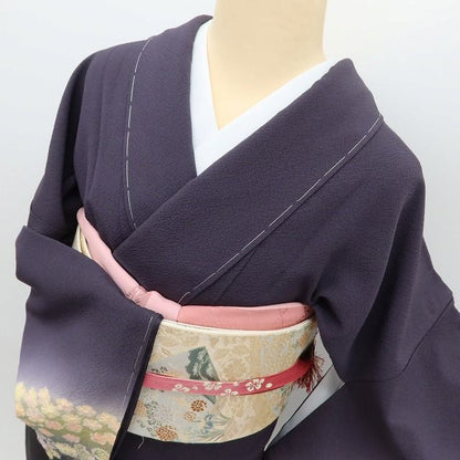 百華Y5757 新品 仕付け糸付 翠山工房落款 桐屋の辻ヶ花 トールサイズ 辻が花 着物 正絹 手縫い仕立て 訪問着