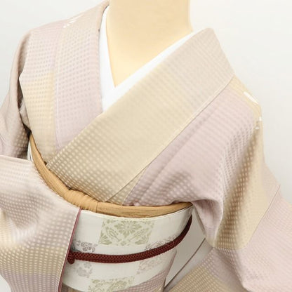 百華Y5758 新品 暈し 仕付け糸付 着物 正絹 手縫い仕立て 小紋