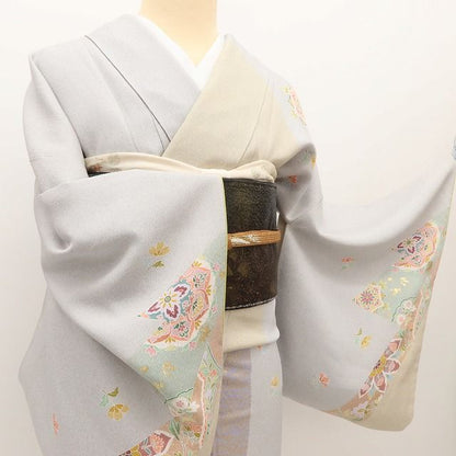 百華Y5763 美品 着物 正絹 手縫い仕立て 訪問着