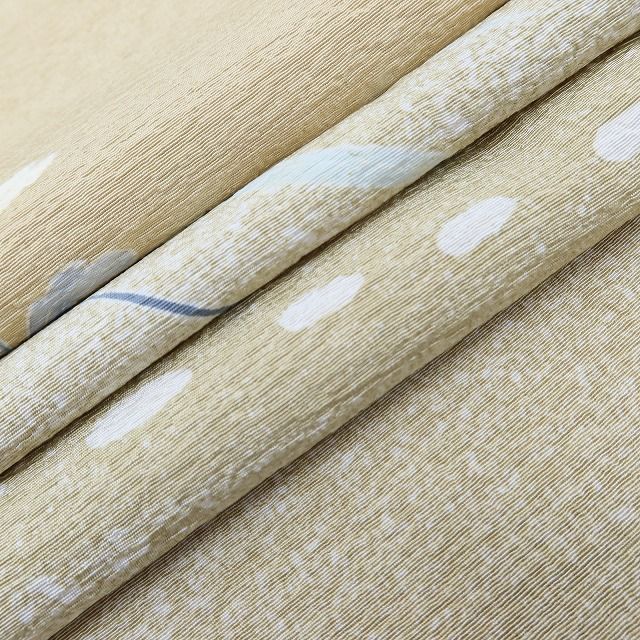 百華Y5767 新品 仕付け糸付 手描き友禅 菊 笹 着物 正絹 訪問着
