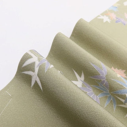 百華Y5769 新品 手描き友禅 仕付け糸付 椿 菊 楓 梅 着物 正絹 手縫い仕立て 訪問着