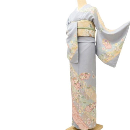 百華Y5771 美品未着用 仕付け糸付 着物 正絹 手縫い仕立て 訪問着