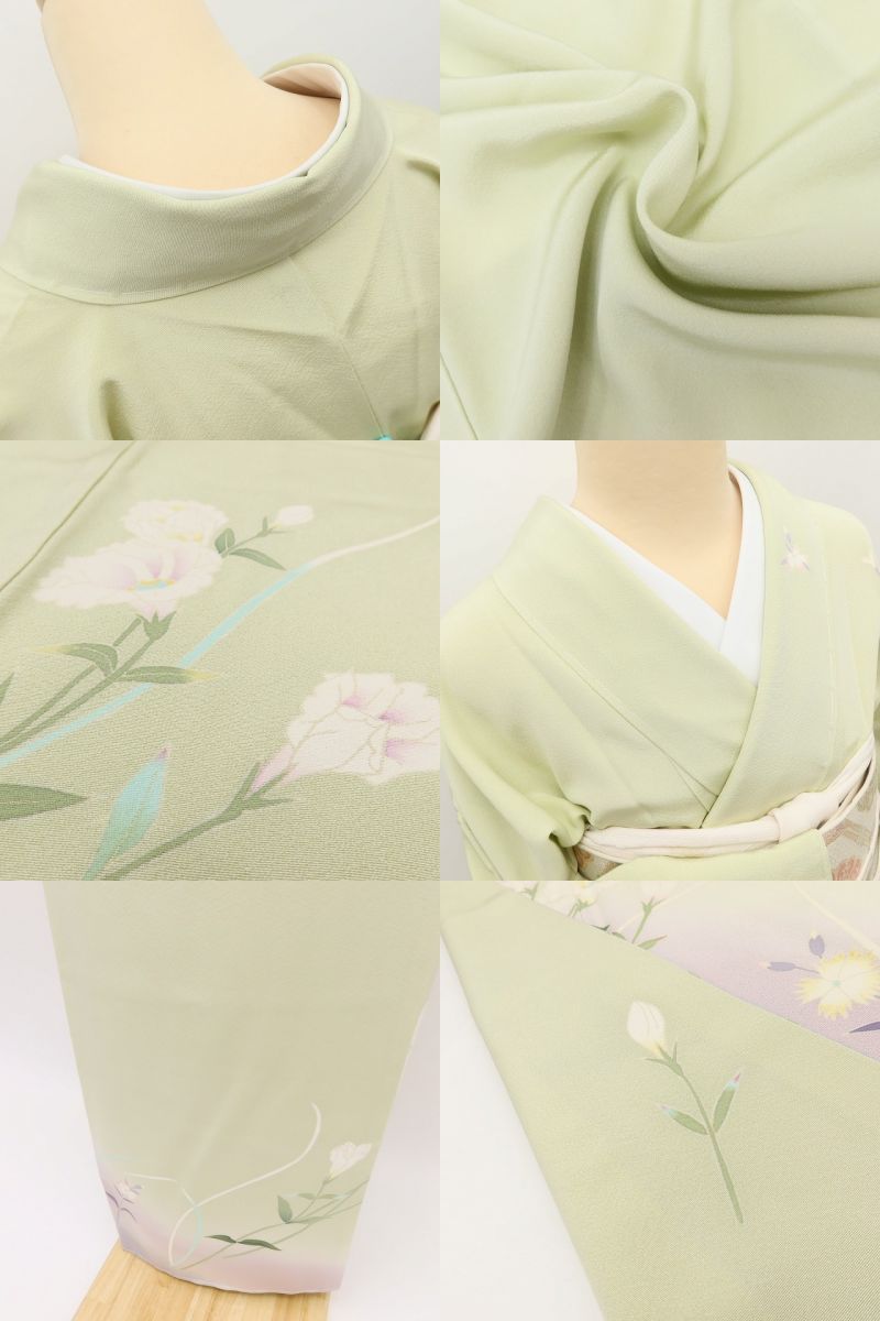 百華Y5772 新品 仕付け糸付 本加賀友禅  田中勲 落款 さが美謹製 Sサイズ 着物 正絹 手縫い仕立て 訪問着