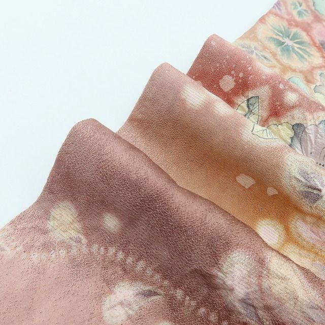 百華Y5776 美品 辻が花 翠山工房 桐屋の辻ヶ花 着物 正絹 手縫い仕立て 訪問着　
