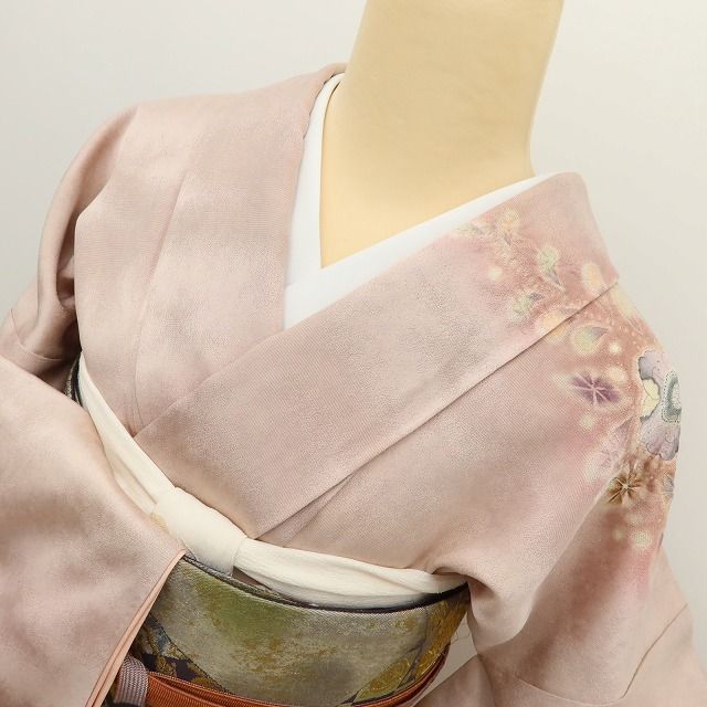 百華Y5776 美品 辻が花 翠山工房 桐屋の辻ヶ花 着物 正絹 手縫い仕立て 訪問着　